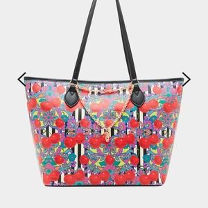 NWT  🍒Betsey Johnson Fresh & Fruity tote and necklace
